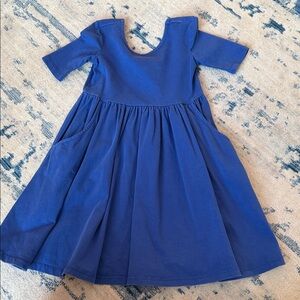 Hanna Andersson Vibrant Blue Casual Kids Dress